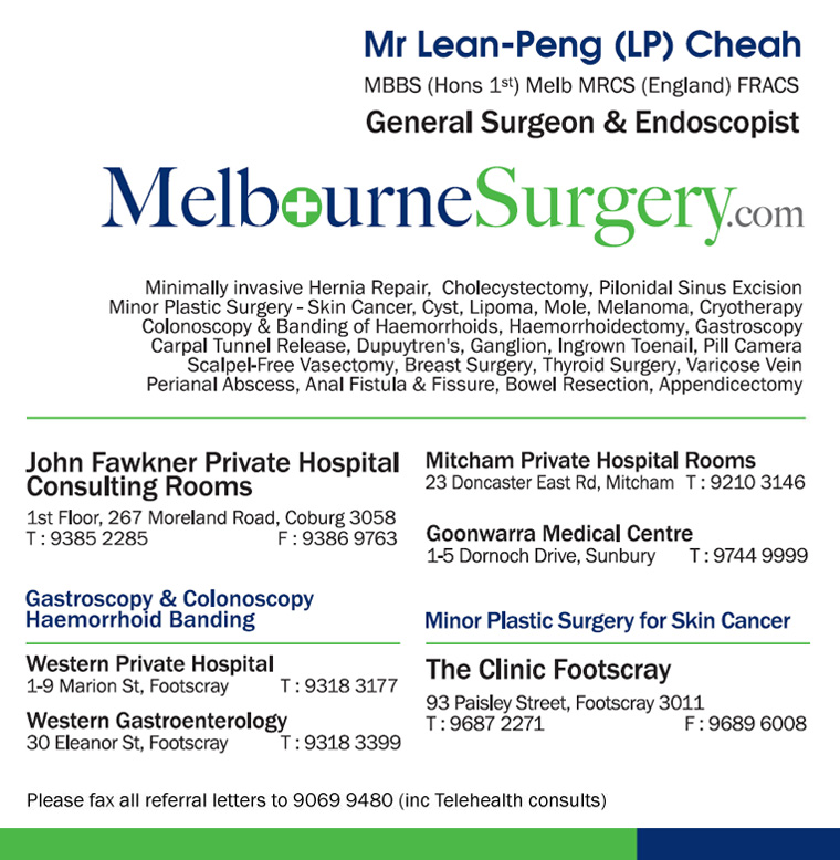 Melbourne Surgery Contact Info